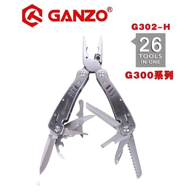 Ganzo G302 series G302-B G302-H Multi pliers 26 Tools in 1 Hand Tool Set Screwdriver Kit Portable Folding Knife Stainless pliers