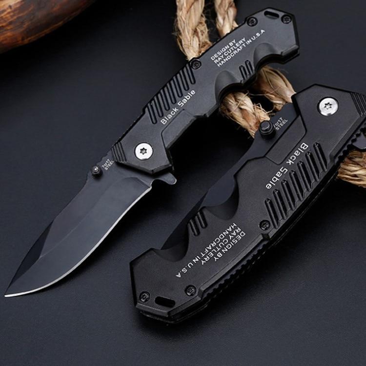 57HRC Folding Knife Tactical  Survival Knives Hunting Camping Blade Edc Multi High Hardness Military Survival Knife Pocket